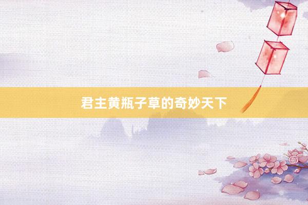 君主黄瓶子草的奇妙天下
